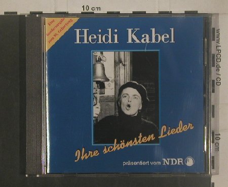 Kabel,Heidi: Ihre Schönsten Lieder, 19Tr., Pilz (NDR9401-2), D, 1994 Typ: CD Best.-Nr.: 50856 Preis: 10,00 Euro