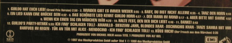 Horn,Guildo & Orthopädische Strümpf: Danke!(Grand Prix-Ed.), EMI(), NL, 1997 - CD - 51281 - 4,00 Euro