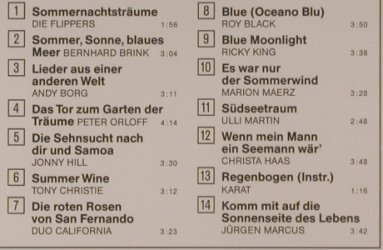 V.A.Sommernachtsträume: Flippers,B.Brink..Jürgen Marcus, Karussell(), D,  - CD - 51290 - 4,00 Euro