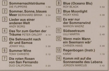 V.A.Sommernachtsträume: Flippers,B.Brink..Jürgen Marcus, Karussell, D Typ: CD Best.-Nr.: 51290 Preis: 4,00 Euro