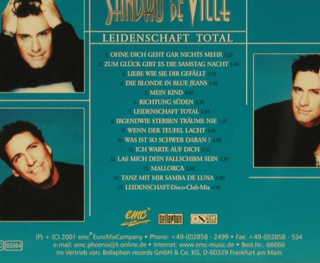 De Ville,Sandro: Leidenschaft Total, ECM(), , 01 - CD - 52257 - 5,00 Euro