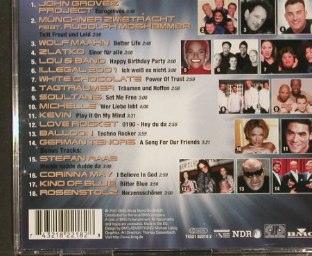 V.A.Grand Prix Eurovision 2001: 18 Tr.Countdown, BMG(), EU, 01 - CD - 52696 - 2,50 Euro