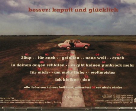 Besser: Kaputt und Glücklich, Tapete(TR016), EU, 03 - CD - 54330 - 5,00 Euro