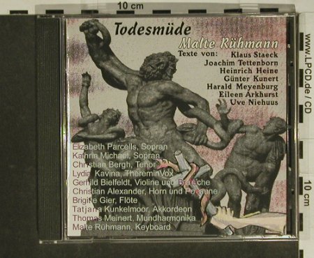 Rühmann,Malte: Todesmüde, M.R., D, 98 Typ: CD Best.-Nr.: 54359 Preis: 5,00 Euro