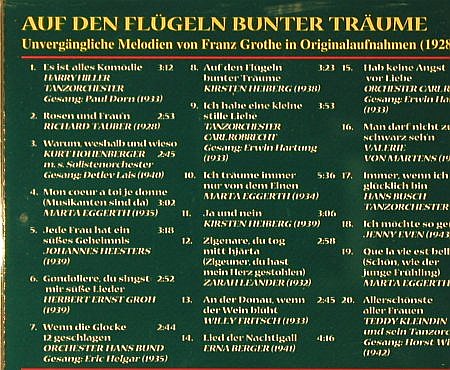 Grothe,Franz: Auf den Flügeln bunter Träume, TMK(), D,Folge2,  - CD - 55552 - 7,50 Euro
