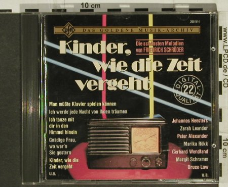 Schröder,Friedrich: D.schön.Melodien,Kinder wie d.Zeit., BMG (260 914-217), D,17TR., 1990 Typ: CD Best.-Nr.: 55878 Preis: 5,00 Euro
