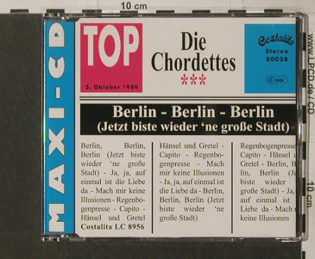 Chordettes: Berlin,Berlin,Berlin+5, Costalita(), D, 95 - CD - 56307 - 4,00 Euro