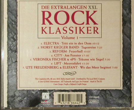 V.A.Die Extralangen XXL: Rock Klassiker Vol.1, 7 Tr., BMG, EU, 2001 Typ: CD Best.-Nr.: 57341 Preis: 5,00 Euro