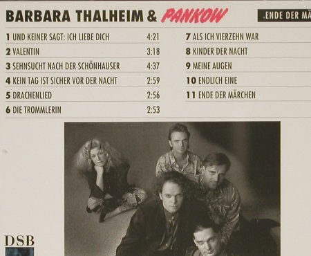 Thalheim,Barbara & Pankow: Ende der Märchen, DSB (3092-2), D, 1992 Typ: CD Best.-Nr.: 58568 Preis: 10,00 Euro