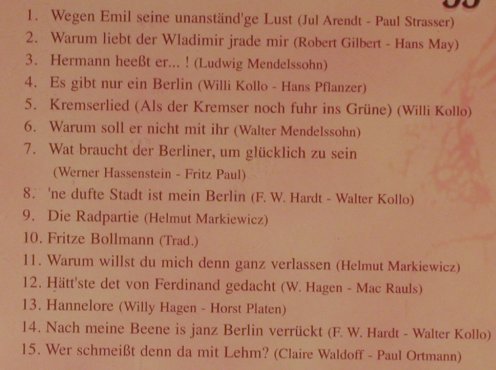 Waldoff,Claire: Same, 15 Tr., TIM, CZ, 2003 Typ: CD Best.-Nr.: 59408 Preis: 5,00 Euro