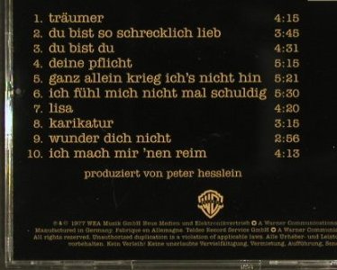 Westernhagen,Marius Müller: Ganz Allein Krieg Ich's Nicht Hin, WB, D, 1977 Typ: CD Best.-Nr.: 59950 Preis: 5,00 Euro