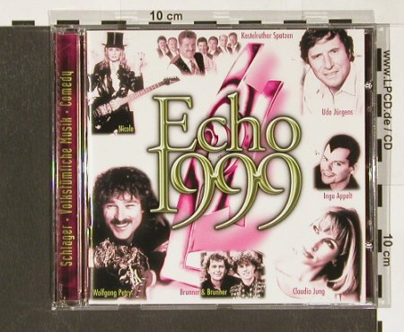 V.A.ECHO 1999: Nicole,Jürgens,Jung,Petry..,21Tr., WB, D, 99 Typ: CD Best.-Nr.: 60133 Preis: 5,00 Euro