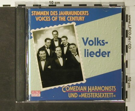 Comedian Harmonists /Meistersextett: Volkslieder, Weltbild History(), D, 1995 - CD - 60923 - 7,50 Euro