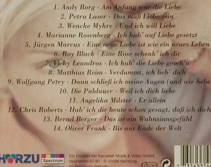V.A.Am Anfang war die Liebe: 14 Tr., Spectrum, D Typ: CD Best.-Nr.: 61286 Preis: 2,50 Euro