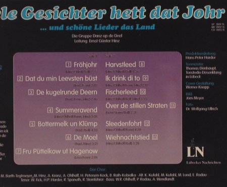 Danz Op De Deel: Veele Gesichter Hett Dat Johr, LN(1003 TL), D,  - CD - 62051 - 7,50 Euro