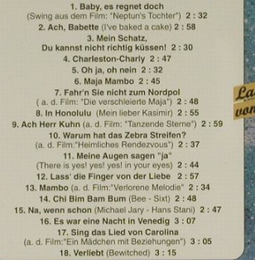 Künneke,Evelyn: Lass'Die Finger Von Der Liebe, Fox Rec.(), D, 97 - CD - 62668 - 5,00 Euro