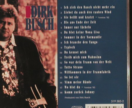 Busch,Dirk: Zwischenbilanz-Seine Besten Songs, Polydor(519 585-2), D, 1993 - CD - 63908 - 10,00 Euro
