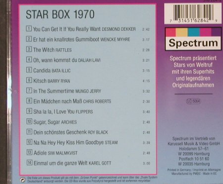 V.A.Star Box: 1970 - 14 Tr., Spectrum(), EC,  - CD - 65820 - 4,00 Euro