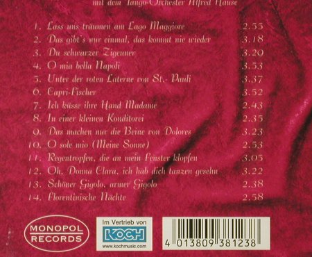 Breel,Bert / Tango Orch AlfredHause: singt Kult-Tango, Monopol(M 5250), D, 2004 - CD - 65919 - 5,00 Euro
