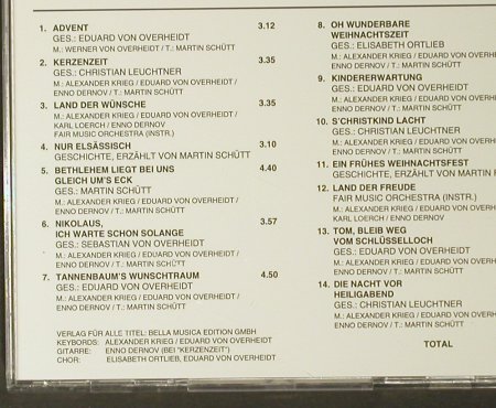 V.A.Lieder und Geschichten: zum Advent, 14 Tr., Bella Musica (BM-CD 8008), D Typ: CD Best.-Nr.: 66132 Preis: 5,00 Euro