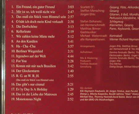 Scarlett O' & the little big Band: Das muß ein Stück Himmel sein, Duophon, D, 2000 Typ: CD Best.-Nr.: 66147 Preis: 10,00 Euro