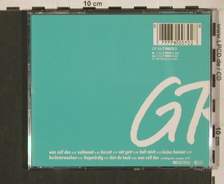 Grönemeyer,Herbert: Ö, EMI(CDP 566-7900702), D, 1988 - CD - 80211 - 10,00 Euro