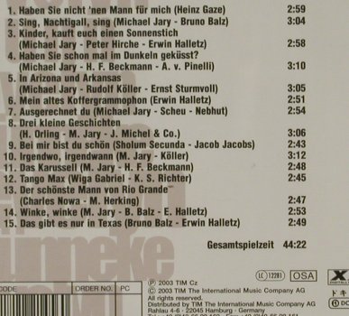 Künneke,Evelyn: Sing,Nachtigall, sing, Tim(221456-205), CZ, 2003 - CD - 81435 - 5,00 Euro