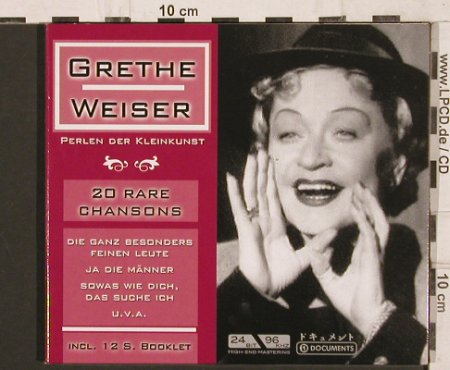 Weiser,Grethe: Perlen der Kleinkunst , Digi, Membran (222618-203), , 2004 Typ: CD Best.-Nr.: 81816 Preis: 5,00 Euro