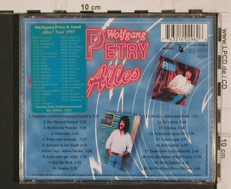 Petry,Wolfgang: Alles, BMG(), EEC, 1996 - CD - 81846 - 5,00 Euro