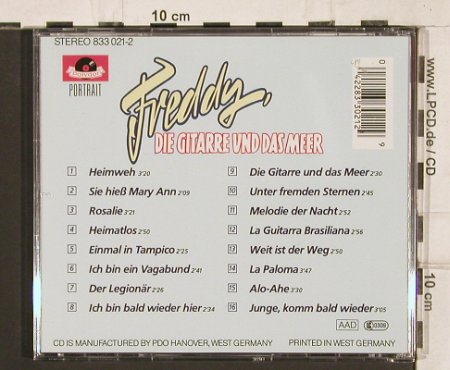 Quinn,Freddie: Die Gitarre und das Meer, Polydor (833 021-2), D, 1987 Typ: CD Best.-Nr.: 81984 Preis: 5,00 Euro