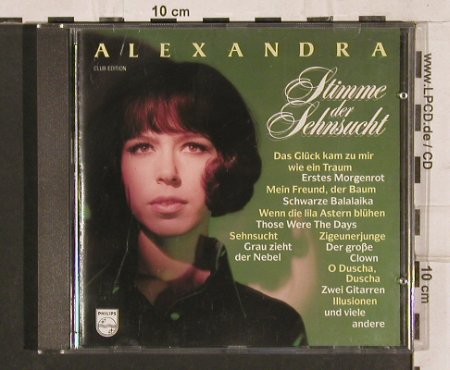 Alexandra: Stimme der Sehnsucht, Club Ed. 20Tr, Philips(18 223 8), D, 1984 - CD - 82144 - 6,00 Euro