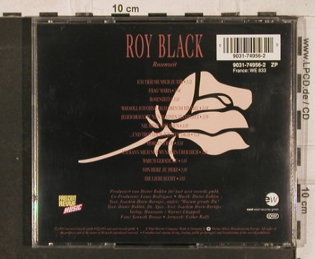 Black,Roy: Rosenzeit, EW(9031-74956-2), D, 1991 - CD - 82856 - 5,00 Euro