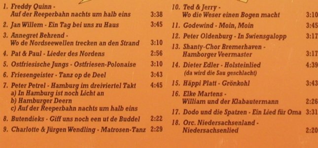 V.A.Echt Norddeutsch: Godewind,Jan Willem,Petrel..., da music/Brook (876545-2), D, 1996 Typ: CD Best.-Nr.: 82865 Preis: 5,00 Euro