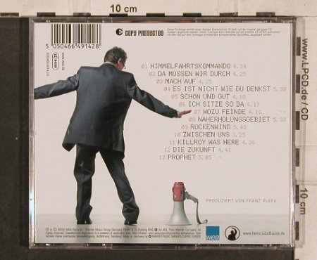 Kunze,Heinz Rudolf: Rückenwind, WEA(), D, 2003 - CD - 83166 - 7,50 Euro