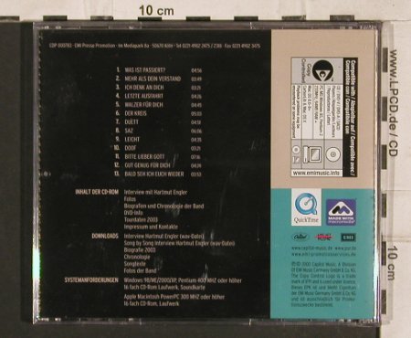 Pur: Was ist passiert+Interakt Press Kit, Capitol (CDP 000783), EU, 2003 Typ: 2CD Best.-Nr.: 83257 Preis: 12,50 Euro