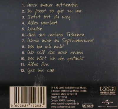 Carpendale,Howard: Stark, Koch(), D, 2009 - CD - 83695 - 7,50 Euro