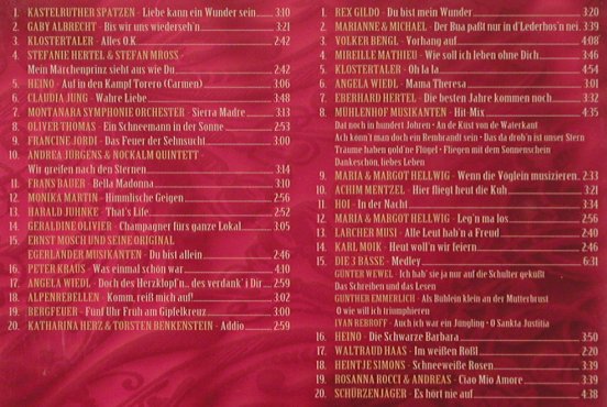 V.A.Jubiläumsfest der Volksmusik: Carmen Nebel präsentiert, Koch, , 1999 Typ: 2CD Best.-Nr.: 84014 Preis: 6,00 Euro