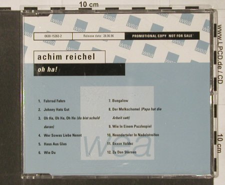 Reichel,Achim: Oh ha!, 12Tr..Promo, WEA, D, 96 Typ: CD Best.-Nr.: 90214 Preis: 10,00 Euro