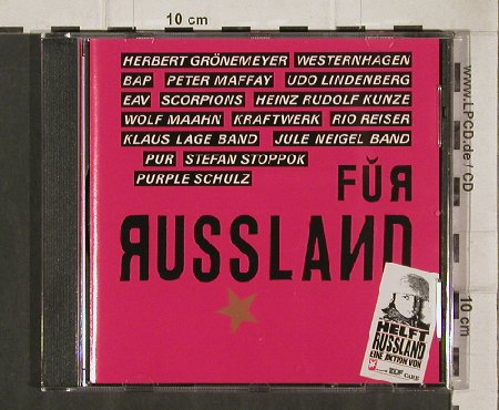 V.A.Für Russland: 16 Tr. (Benefit Sampler), Electrola, D, 1991 Typ: CD Best.-Nr.: 90746 Preis: 12,50 Euro