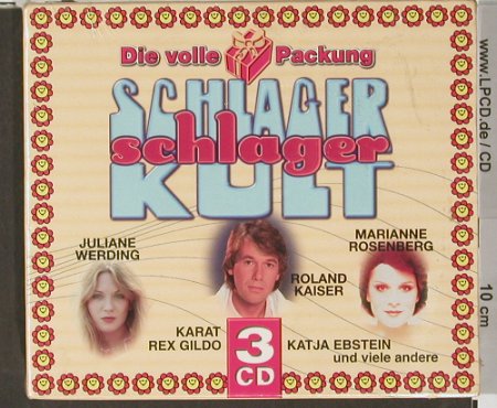 V.A.Schlager Kult: Die volle Packung,Box,  FS-New, , EU, 2001 Typ: 3CD Best.-Nr.: 90834 Preis: 9,00 Euro