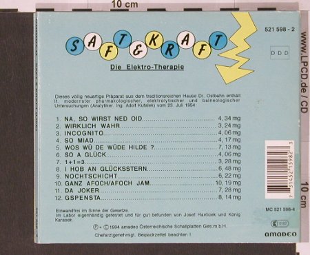 Ostbahn-Kurti+Chefpartie: Saft & Kraft, Digi, Amadeo(521 598-2), D, 1994 - CD - 91236 - 10,00 Euro
