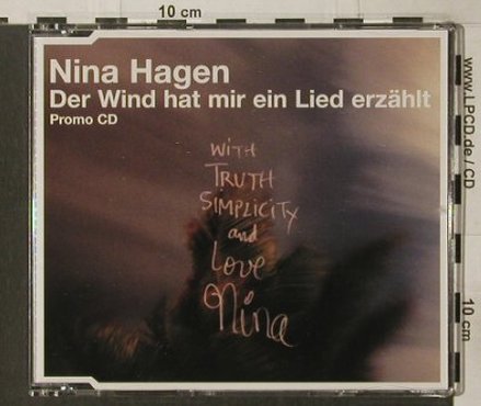 Hagen,Nina: Der Wind hat mir ein Lied erzählt, Orbit(A929830-01), Promo,1Tr., 2000 - CD5inch - 91963 - 12,50 Euro