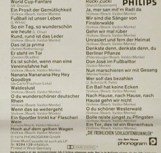 V.A.Männer,Tore,Siege!: Fußballfreunde singen mit, Philips (7263 353), D Typ: MC Best.-Nr.: 92781 Preis: 3,00 Euro