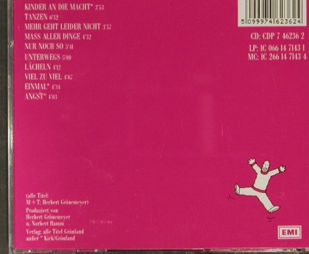 Grönemeyer,Herbert: Sprünge, EMI(7 46236 2), D, 1986 - CD - 93317 - 10,00 Euro