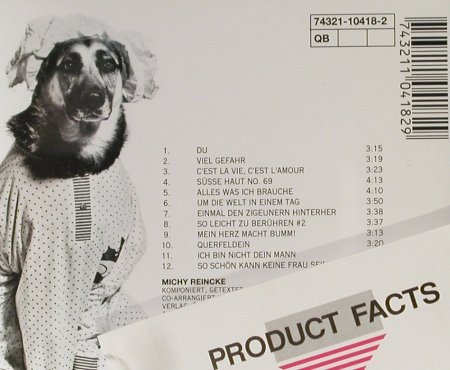 Reincke,Michy: Rintintin, RCA (74321-10418-2), D, 1992 Typ: CD Best.-Nr.: 93334 Preis: 20,00 Euro