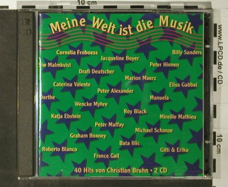 V.A.Meine Welt ist die Musik: 40 Hits von Christian Bruhn, Monopol(M 5123/1-2), D, 1994 - 2CD - 93601 - 15,00 Euro