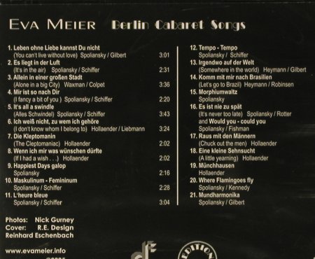 Meier,Eva: Berlin Cabaret Songs, FS-New, Duophon(), D, 2005 - CD - 93731 - 10,00 Euro