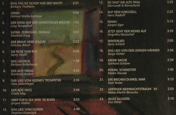 V.A.Chanson in der DDR: Kein Tag ist sicher vor der Nacht, Duophon(), D, 1999 - CD - 94345 - 10,00 Euro