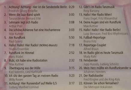 V.A.Schlager Rund Ums Radio: 80 Jahre Und ..., Duophon, D, FS-New, 2004 Typ: CD Best.-Nr.: 94392 Preis: 10,00 Euro