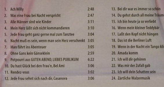Waldmüller,Lizzi: Was Eine Frau Bei Nacht Versprich, Duophon, D, FS-New, 2004 Typ: CD Best.-Nr.: 94393 Preis: 10,00 Euro